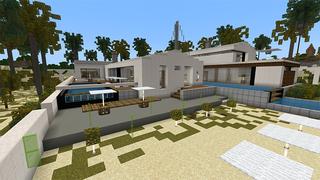 Screenshot of the Minecraft Bedrock Marketplace product Millionaire Beach Mansion created by 4KS Studios.