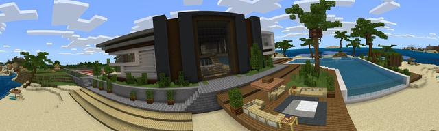 Panorama of the Minecraft Bedrock Marketplace product Millionaire Getaway created by 4KS Studios.