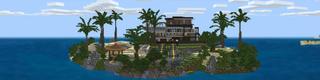 Panorama of the Minecraft Bedrock Marketplace product Escapade sur l'île des millionnaires created by 4KS Studios.