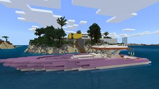 Screenshot of the Minecraft Bedrock Marketplace product Millionaire Island Mansion created by 4KS Studios.