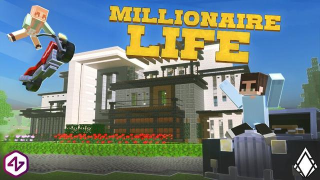 Thumbnail of the Minecraft Bedrock Marketplace product Vida de Milionário created by 4KS Studios.