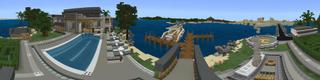 Panorama of the Minecraft Bedrock Marketplace product Millionaire Mansion Luxury created by 4KS Studios.