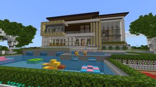 Screenshot of the Minecraft Bedrock Marketplace product Millionaire Mansion Party created by 4KS Studios.