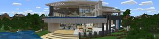 Panorama of the Minecraft Bedrock Marketplace product Millionaire Mansion created by 4KS Studios.