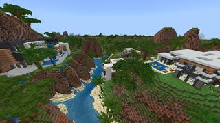 Screenshot of the Minecraft Bedrock Marketplace product Millionaire Mansions created by 4KS Studios.