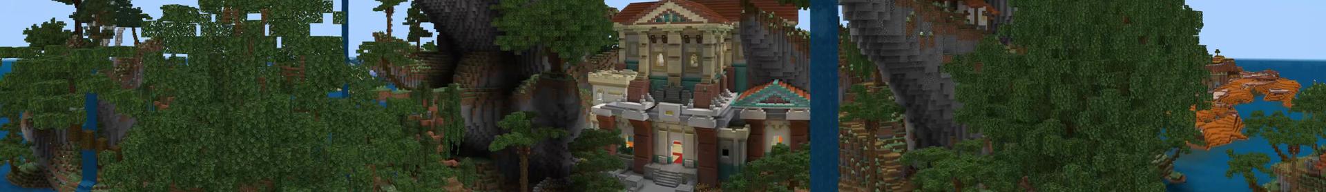 Panorama of the Minecraft Bedrock Marketplace product Millionaire Paradise created by 4KS Studios.