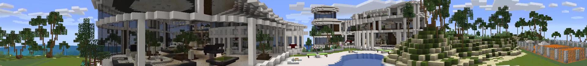 Panorama of the Minecraft Bedrock Marketplace product Millionaire Resort created by 4KS Studios.