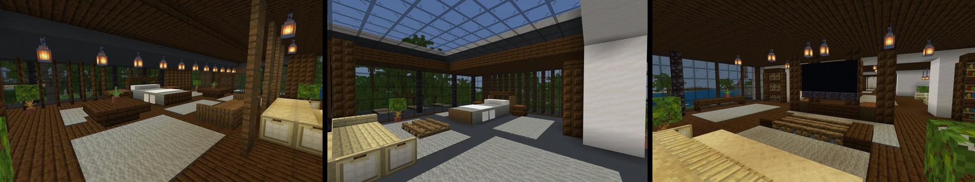 Panorama of the Minecraft Bedrock Marketplace product Millionaire Summer Villa created by 4KS Studios.