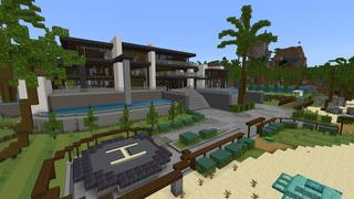 Screenshot of the Minecraft Bedrock Marketplace product Millionaire Summer Villa created by 4KS Studios.