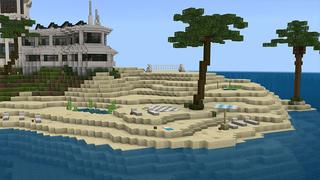 Screenshot of the Minecraft Bedrock Marketplace product Millionaire Tropical Island! created by 4KS Studios.