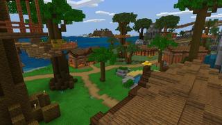Screenshot of the Minecraft Bedrock Marketplace product Millionaire Tropical Island created by 4KS Studios.