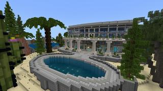 Screenshot of the Minecraft Bedrock Marketplace product Millionaire Tropical Mansion created by 4KS Studios.