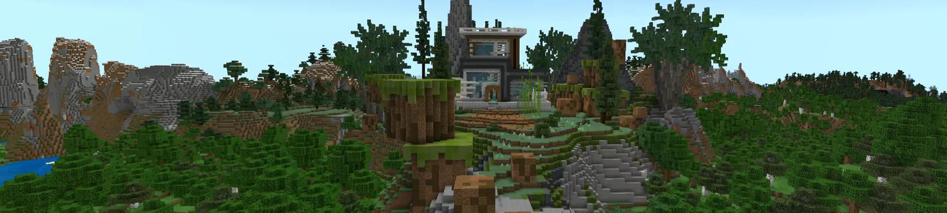 Panorama of the Minecraft Bedrock Marketplace product Millionaire Underground Base created by 4KS Studios.