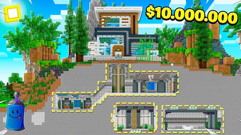 Millionaire Underground Base by 4KS Studios | CHUNK - Minecraft Bedrock ...