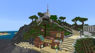 Screenshot of the Minecraft Bedrock Marketplace product Ilha de Férias Milionária created by 4KS Studios.