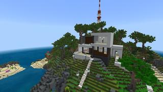 Screenshot of the Minecraft Bedrock Marketplace product Ilha de Férias Milionária created by 4KS Studios.