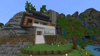 Screenshot of the Minecraft Bedrock Marketplace product Millionaire Waterfall Mansions created by 4KS Studios.