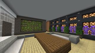 Screenshot of the Minecraft Bedrock Marketplace product Millionaire Waterfall Mansions created by 4KS Studios.