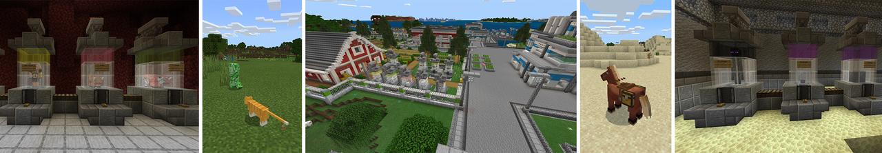 Panorama of the Minecraft Bedrock Marketplace product Mob Morph created by 4KS Studios.