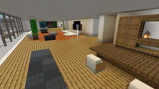 Screenshot of the Minecraft Bedrock Marketplace product Modern Hillside Mansion created by 4KS Studios.