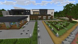 Screenshot of the Minecraft Bedrock Marketplace product Modern Mansion Marvel created by 4KS Studios.