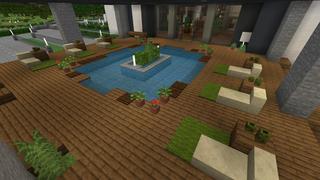 Screenshot of the Minecraft Bedrock Marketplace product Modern Mansion Marvel created by 4KS Studios.