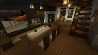 Screenshot of the Minecraft Bedrock Marketplace product Modern Mansion Marvel created by 4KS Studios.