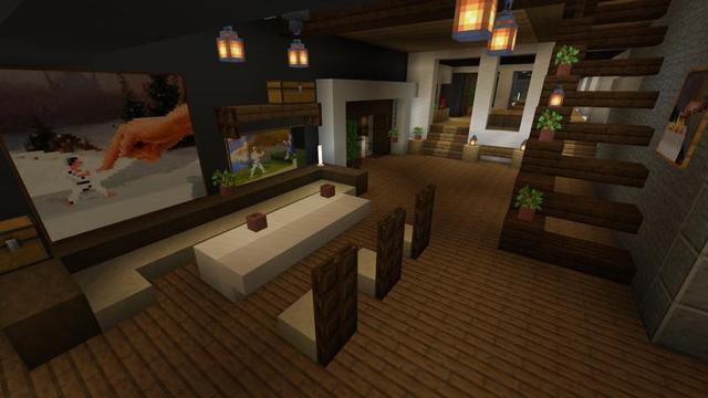 Screenshot of the Minecraft Bedrock Marketplace product Modern Mansion Marvel created by 4KS Studios.