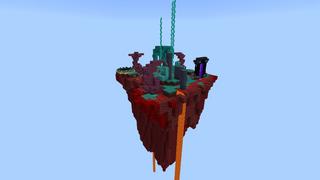 Screenshot of the Minecraft Bedrock Marketplace product Modern Skyblock Mansion created by 4KS Studios.