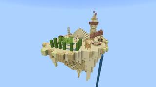 Screenshot of the Minecraft Bedrock Marketplace product Modern Skyblock Mansion created by 4KS Studios.