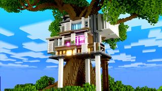 Thumbnail of the Minecraft Bedrock Marketplace product Casa na árvore moderna created by 4KS Studios.