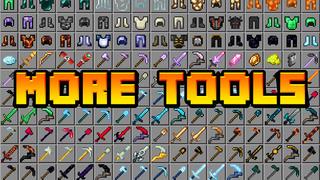 Thumbnail of the Minecraft Bedrock Marketplace product MORE TOOLS created by 4KS Studios.