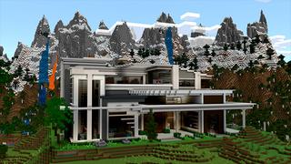 Screenshot of the Minecraft Bedrock Marketplace product Mountain Mansion created by 4KS Studios.