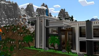 Screenshot of the Minecraft Bedrock Marketplace product Mountain Mansion created by 4KS Studios.