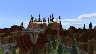 Screenshot of the Minecraft Bedrock Marketplace product Mountain Village created by 4KS Studios.