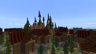 Screenshot of the Minecraft Bedrock Marketplace product Mountain Village created by 4KS Studios.