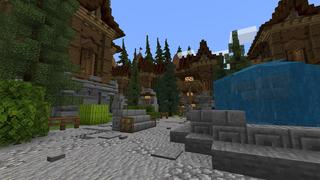 Screenshot of the Minecraft Bedrock Marketplace product Mountain Village created by 4KS Studios.