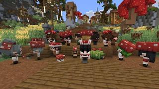 Screenshot of the Minecraft Bedrock Marketplace product Mushroom Town created by 4KS Studios.