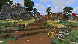 Screenshot of the Minecraft Bedrock Marketplace product Mushroom Town created by 4KS Studios.