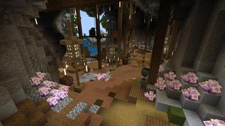Screenshot of the Minecraft Bedrock Marketplace product Mushroom Town created by 4KS Studios.