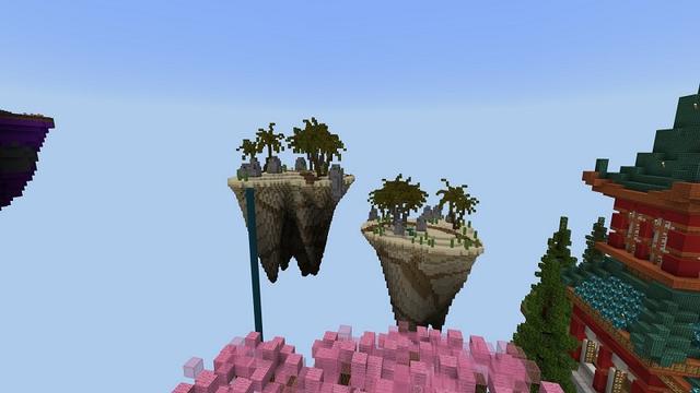 Screenshot of the Minecraft Bedrock Marketplace product Ninja Skyblock created by 4KS Studios.