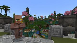 Screenshot of the Minecraft Bedrock Marketplace product Ninja Town created by 4KS Studios.