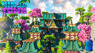 Thumbnail of the Minecraft Bedrock Marketplace product Ninja Town created by 4KS Studios.