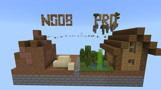 Screenshot of the Minecraft Bedrock Marketplace product Noob vs. Pro Parkour created by 4KS Studios.