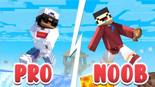 Thumbnail of the Minecraft Bedrock Marketplace product Noob vs. Pro Parkour created by 4KS Studios.