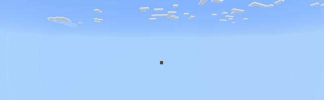 Panorama of the Minecraft Bedrock Marketplace product One Block created by 4KS Studios.
