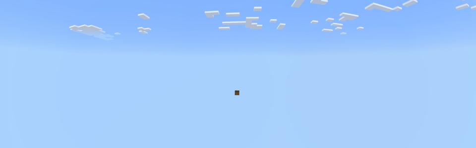 Panorama of the Minecraft Bedrock Marketplace product One Block created by 4KS Studios.