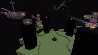 Screenshot of the Minecraft Bedrock Marketplace product One Block Challenge created by 4KS Studios.