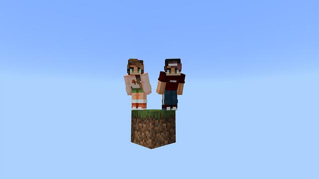 Screenshot of the Minecraft Bedrock Marketplace product One Block+ created by 4KS Studios.
