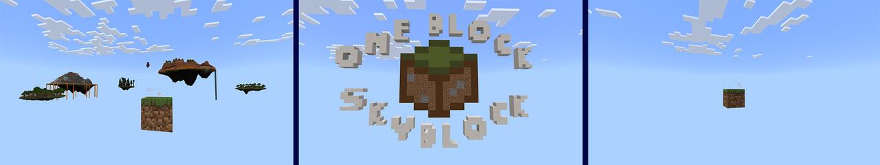 Panorama of the Minecraft Bedrock Marketplace product ONE BLOCK SKYBLOCK created by 4KS Studios.